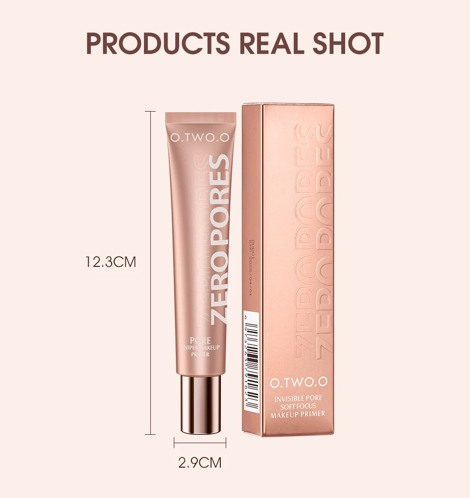 O.TWO.O Face Makeup Base Poreless Primer 20ml Lightweight Matte Finish Oil-Control Foundation Primer Cosmetics