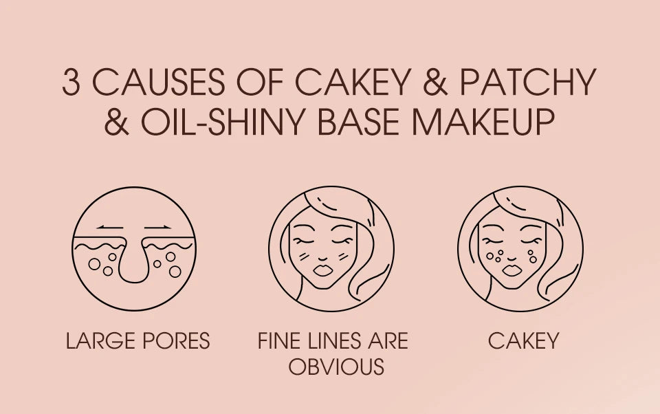 O.TWO.O Face Makeup Base Poreless Primer 20ml Lightweight Matte Finish Oil-Control Foundation Primer Cosmetics