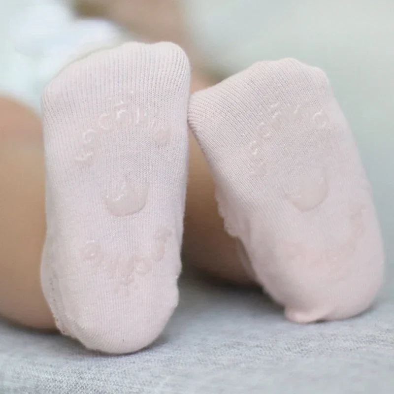 Cute Lace Flower Mesh Summer Newborn Baby Girl Socks See Through Anti Slip Socks