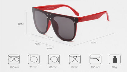 Fashion men and women glasses big box face slimming sunglasses