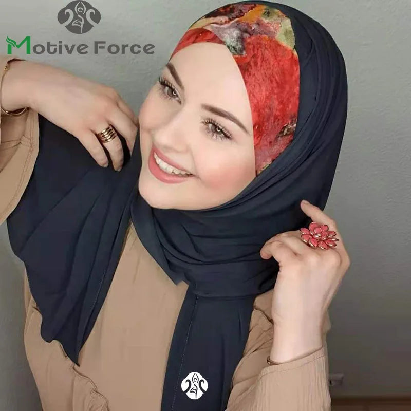 Luxury Hijab Jersey Muslim Turban Instant Silk Satin