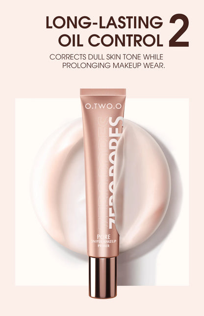 O.TWO.O Face Makeup Base Poreless Primer 20ml Lightweight Matte Finish Oil-Control Foundation Primer Cosmetics